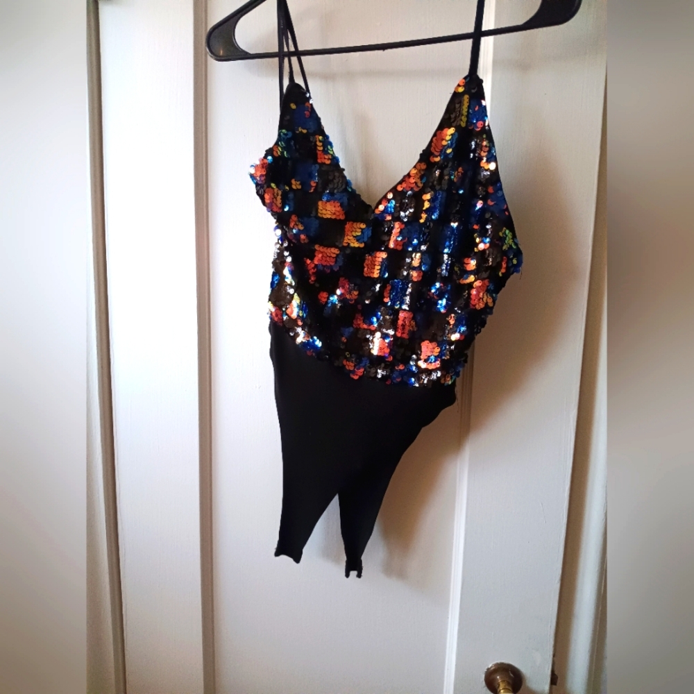 Sequin Multicolor Bodysuit